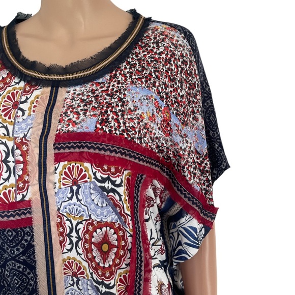 Desigual Women's Bobbie Short Sleeve T-Shirt Poncho Style - Picture 7 of 14